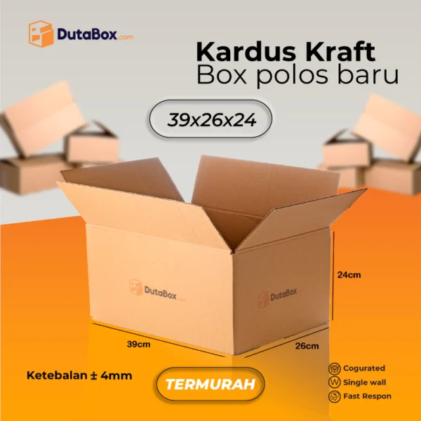 Kardus Box Baru 35x26x24 ( Single Wall ) Kardus packing