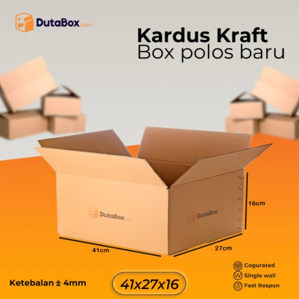 Kardus Box Baru 41x27x16 ( Single Wall ) Kardus packing