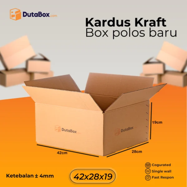 Kardus Box Baru 42x28x19 ( Single Wall ) Kardus packing