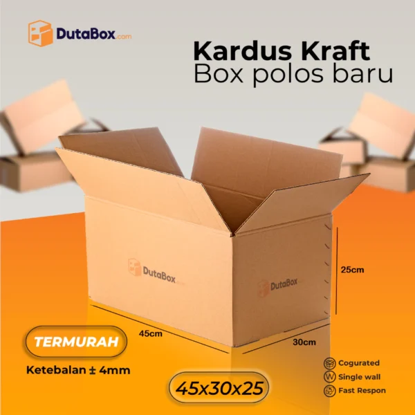 Kardus Box Baru 45x30x25 ( Single Wall ) Kardus packing