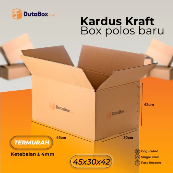 Kardus Box Baru 45x30x42 ( Single Wall ) Kardus packing