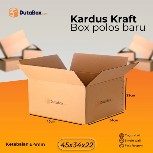 Kardus Box Baru 45x34x22 ( Single Wall ) Kardus packing